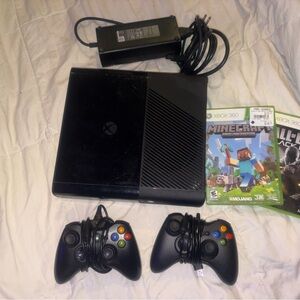 360 Black Console Bundle with Controllers and Games